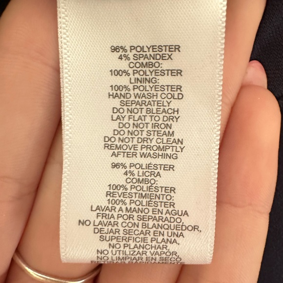 Alex Evenings navy blue dress with gem detailing on neckline. Size 20W. - Picture 6 of 11